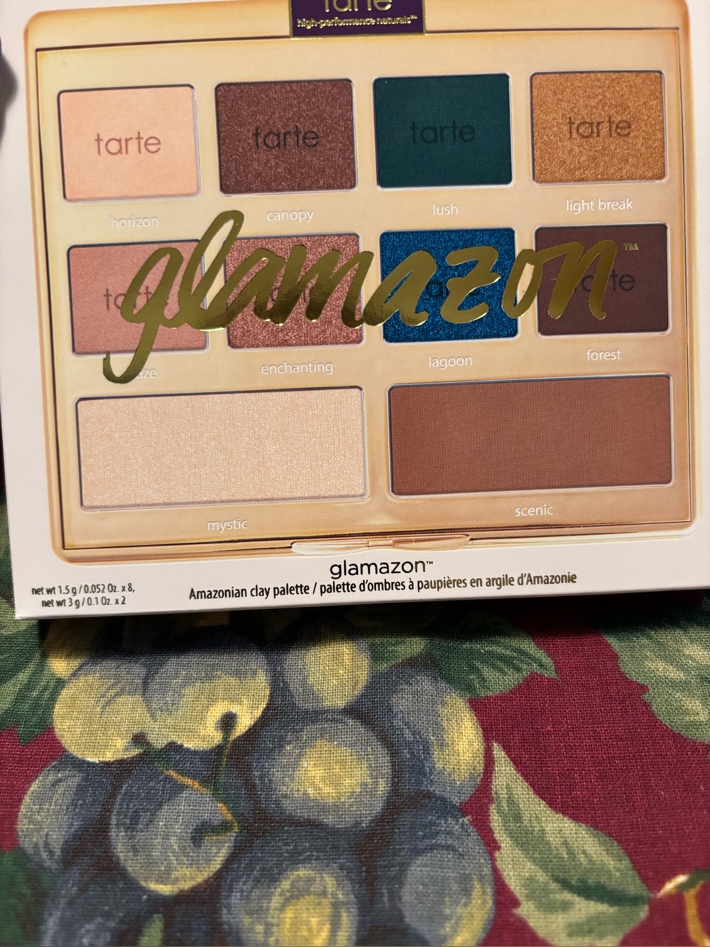 TARTE NEW GLAMAZON CLAY SHADOW BLUSH HILIGHT PALETTE HI PERFORMANCE NEUTRALS